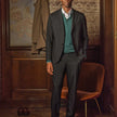 Tech Wool Suit Pants Slim Black