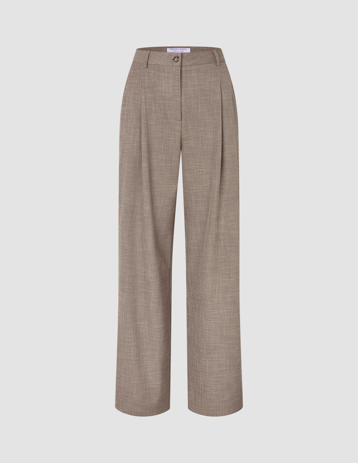 rhea set golden beige melange shirt pants