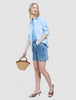 Women's Rib T-Shirt Blissful Blue