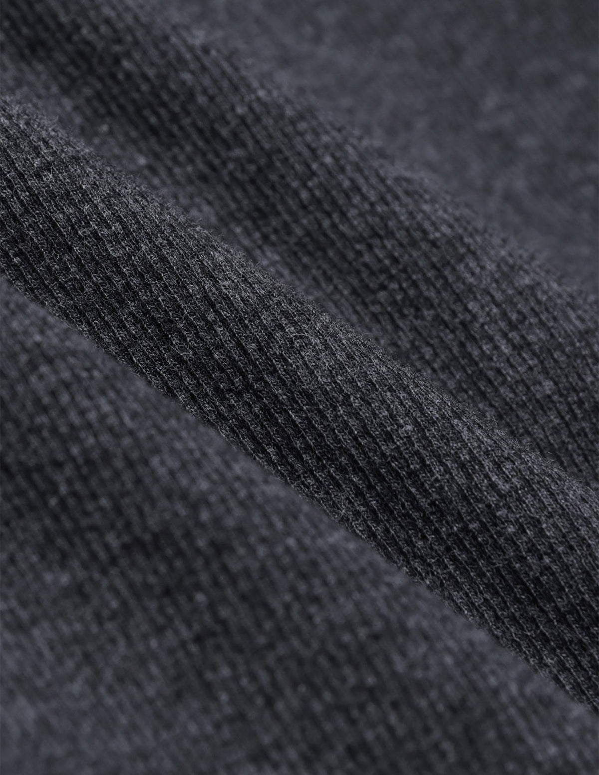 Women Rib T-shirt Dark Grey Melange