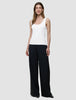 Rib Tank Top White