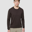 Seamless Core Knit Crewneck Dark Brown