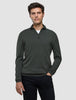 Seamless Core Knit Half Zip Green Night