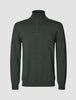Seamless Core Knit Half Zip Green Night