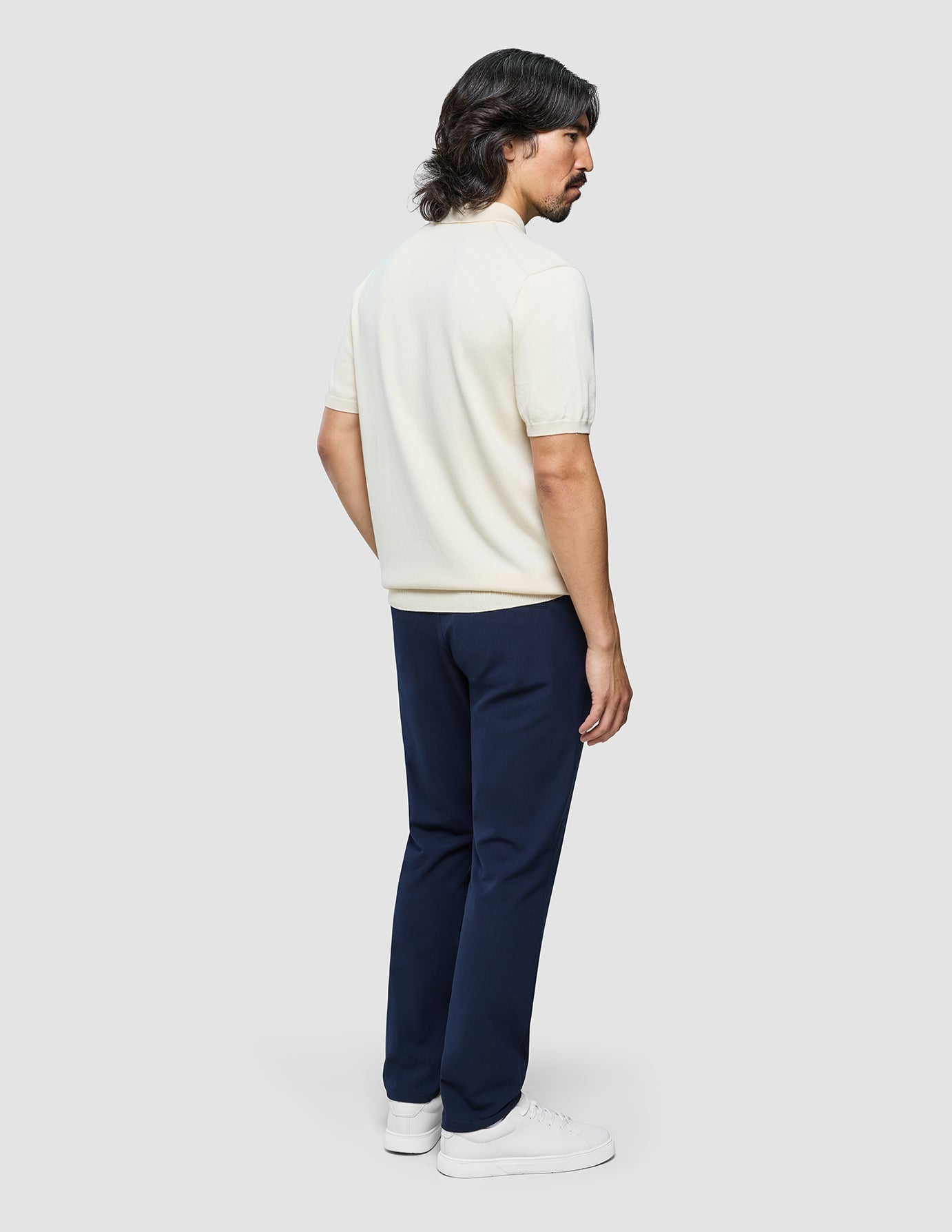 Seamless Core Knit Short Sleeve Polo Birchwood