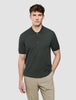 Seamless Core Knit Short Sleeve Polo Green Night
