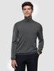 Seamless Premium Merino Knit Turtleneck Charcoal Grey
