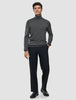 Seamless Premium Merino Knit Turtleneck Charcoal Grey