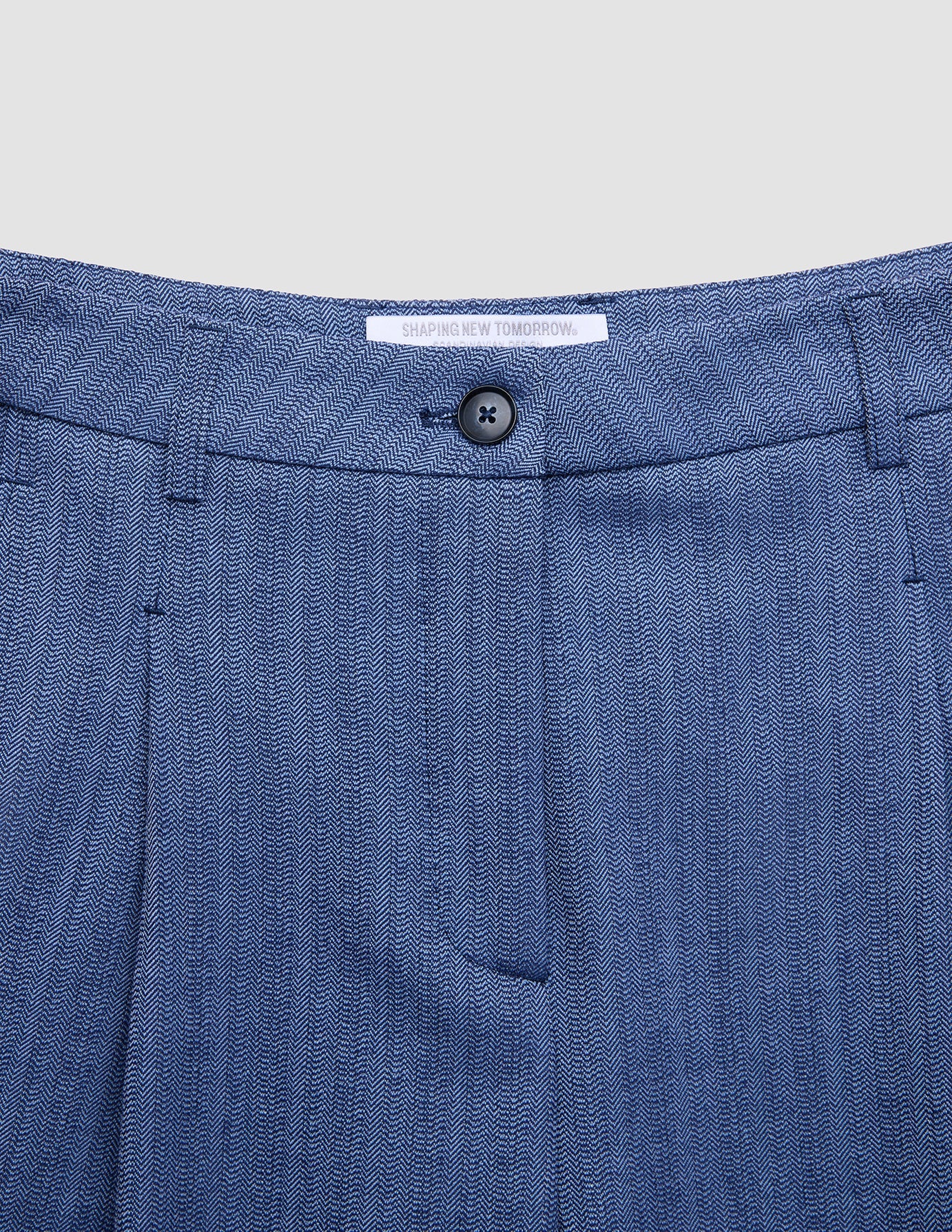 Women Serene Pants Wide Ombre Blue Herringbone