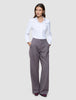 Women Serene Pants Wide Pink Winery Herringbone