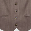 Women Serene Short Vest Brown Stone Herringbone