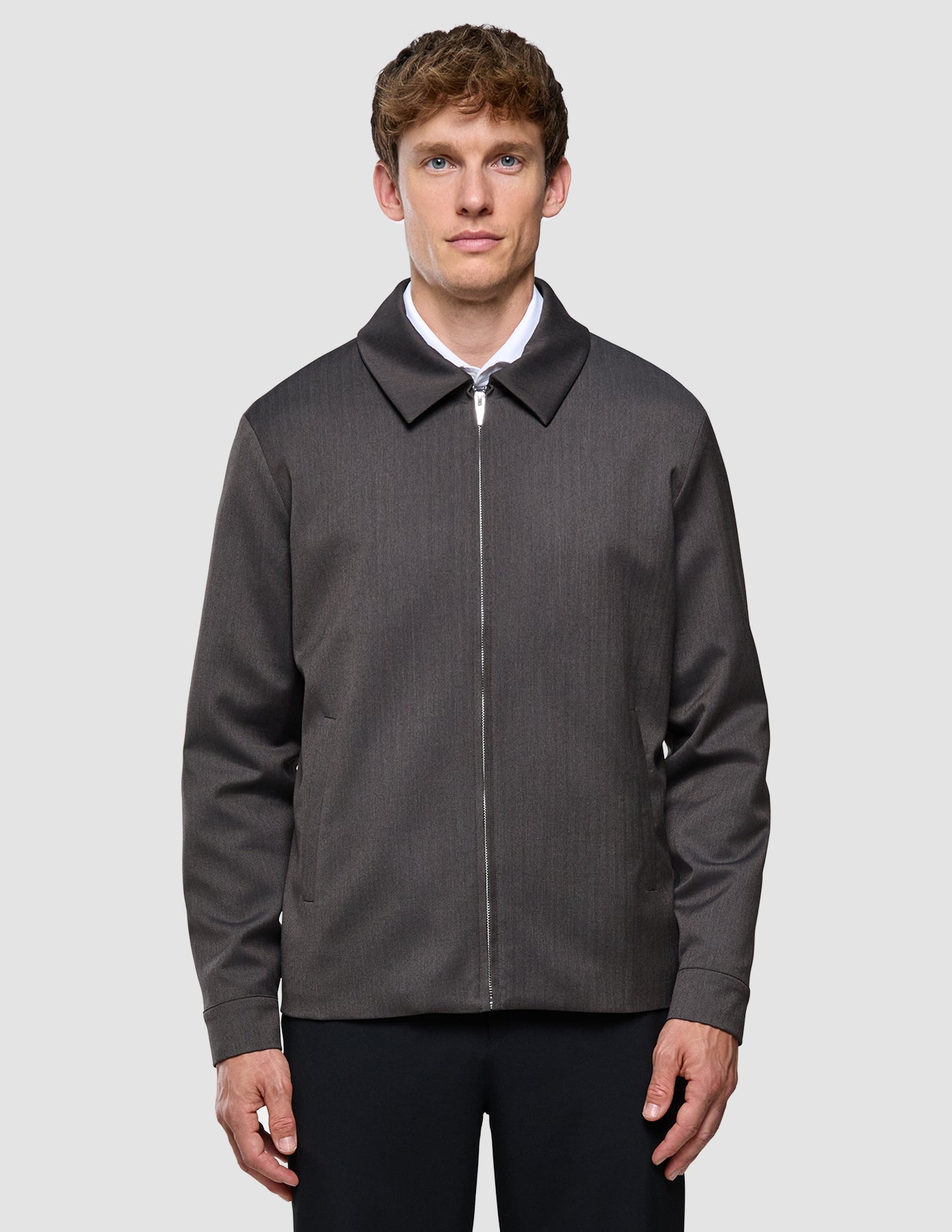 Siena Jacket Herringbone Dark Brown