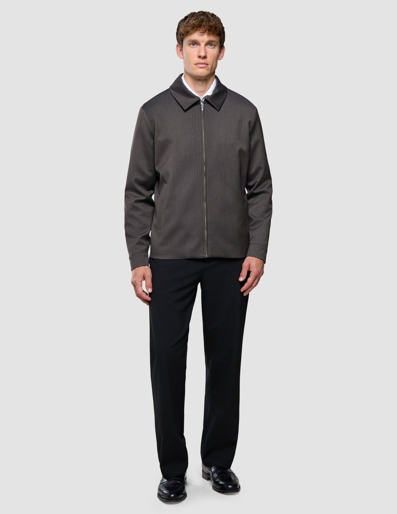 Siena Jacket Herringbone Dark Brown