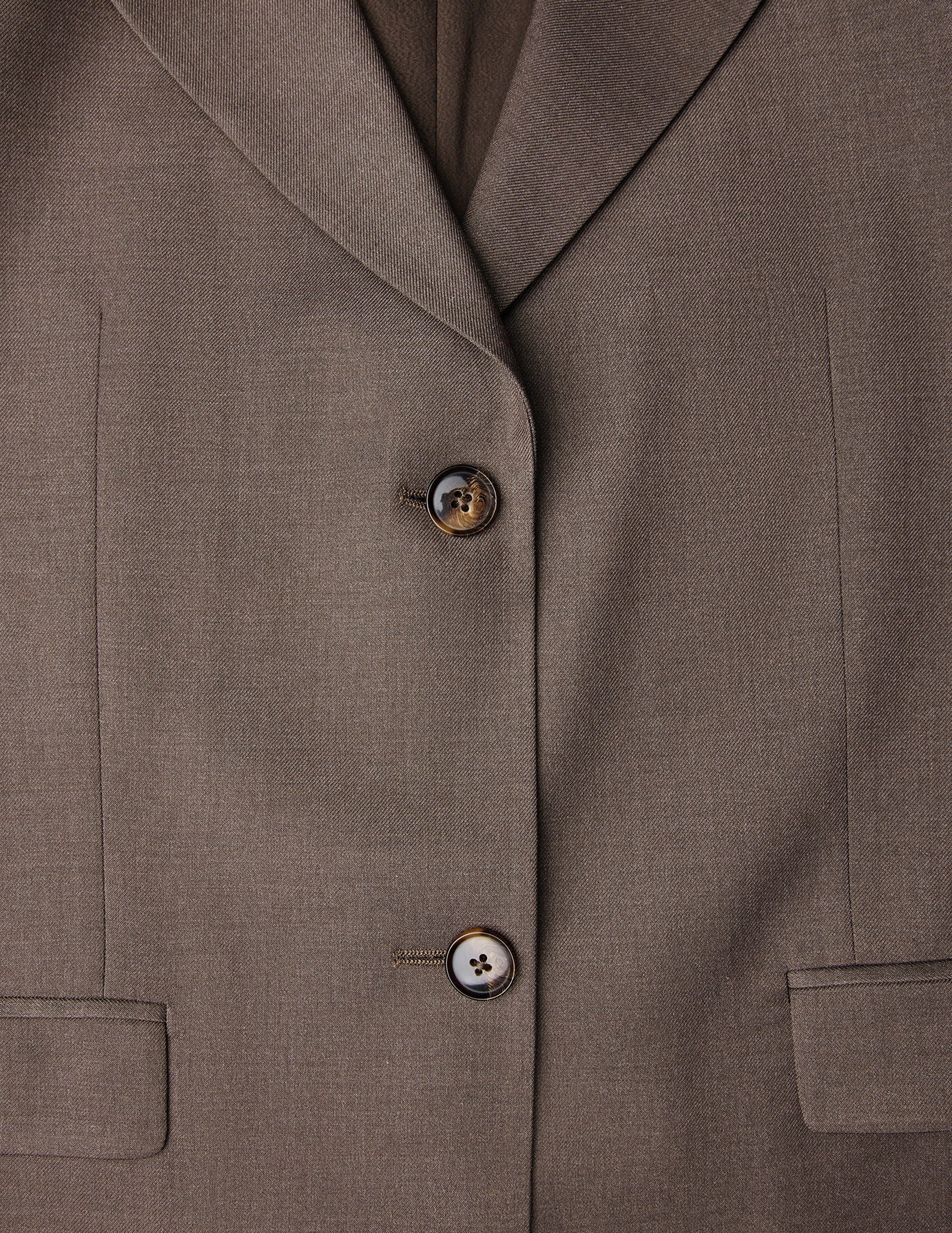 Women Skye Short Sleeved Blazer Dark Chestnut Melange