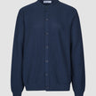 Structured Knit Cardigan Dark Navy