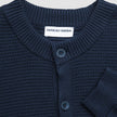 Structured Knit Cardigan Dark Navy