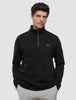 Sweat Half Zip Black