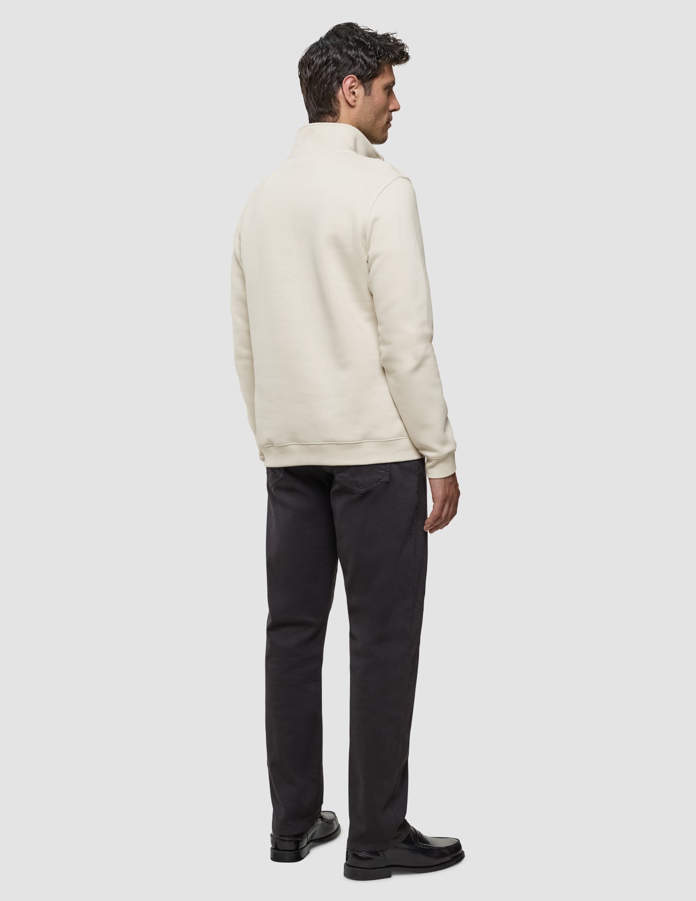 Sweat Half Zip Off White