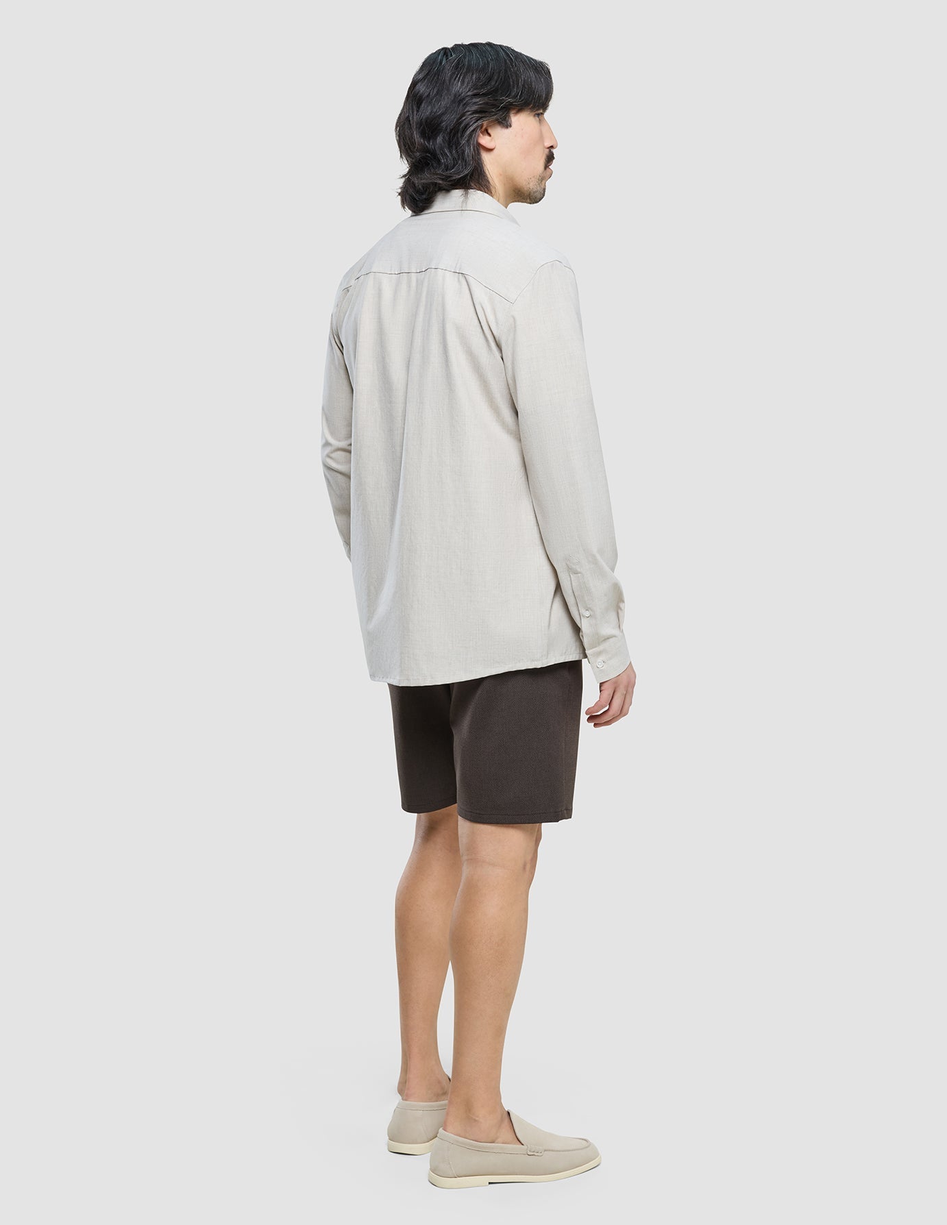 Tech Linen Casual Shirt Sandshell