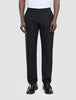 Tech Linen Elastic Pants Black