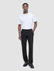 Tech Linen Elastic Pants Black
