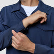 Tech Wool Overshirt Navy
