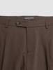 Tech Wool Suit Pants Slim Cocoa Brown