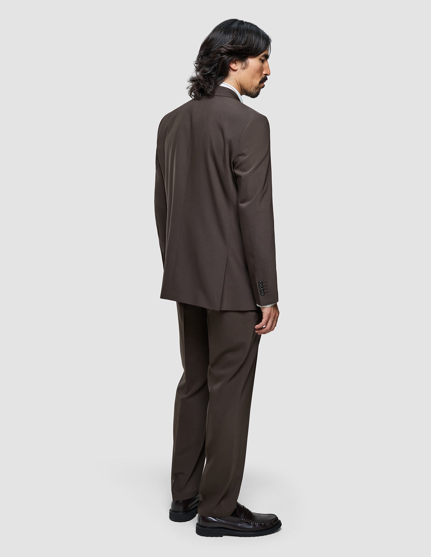 Tech Wool Blazer Dark Cocoa Brown Regular