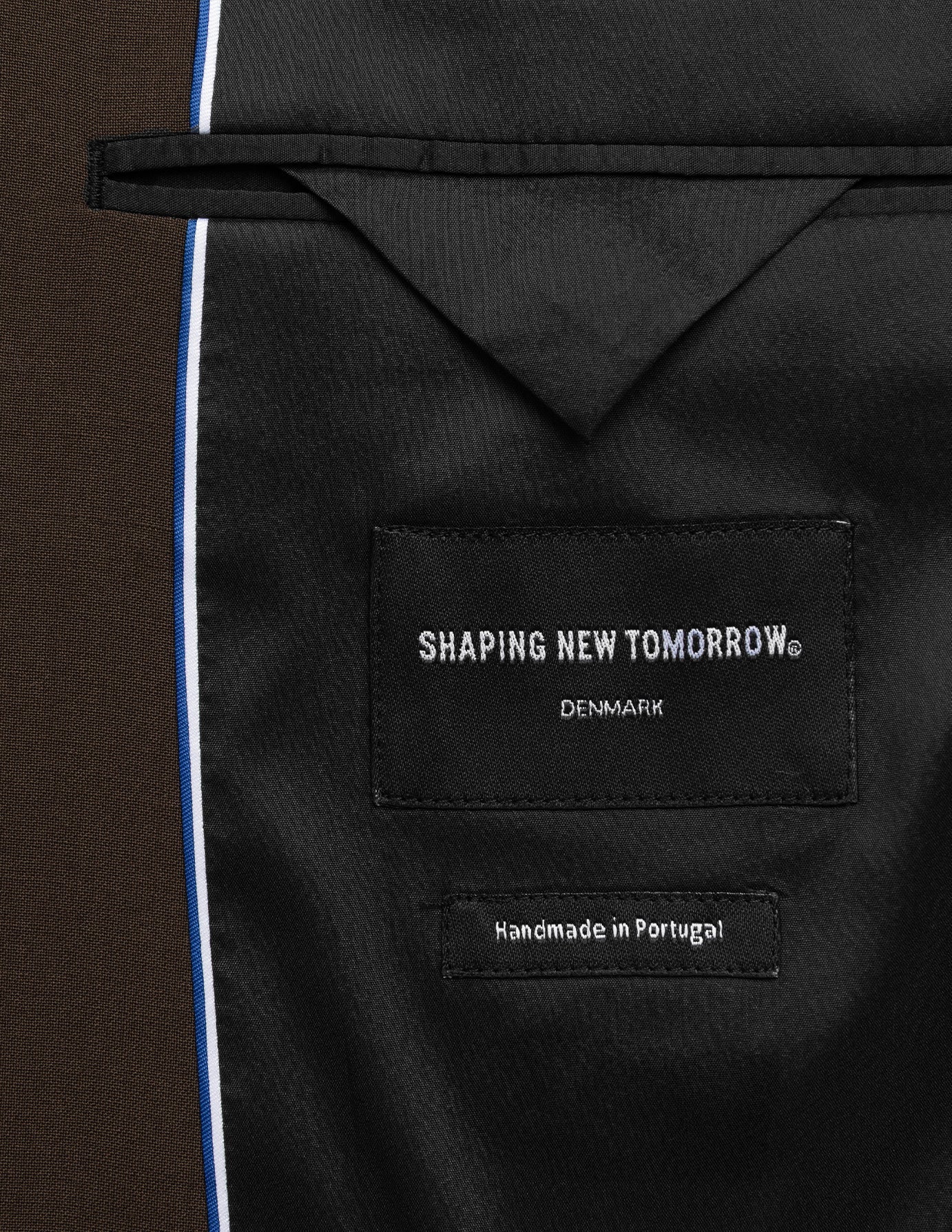 Tech Wool Blazer Dark Cocoa Brown Regular