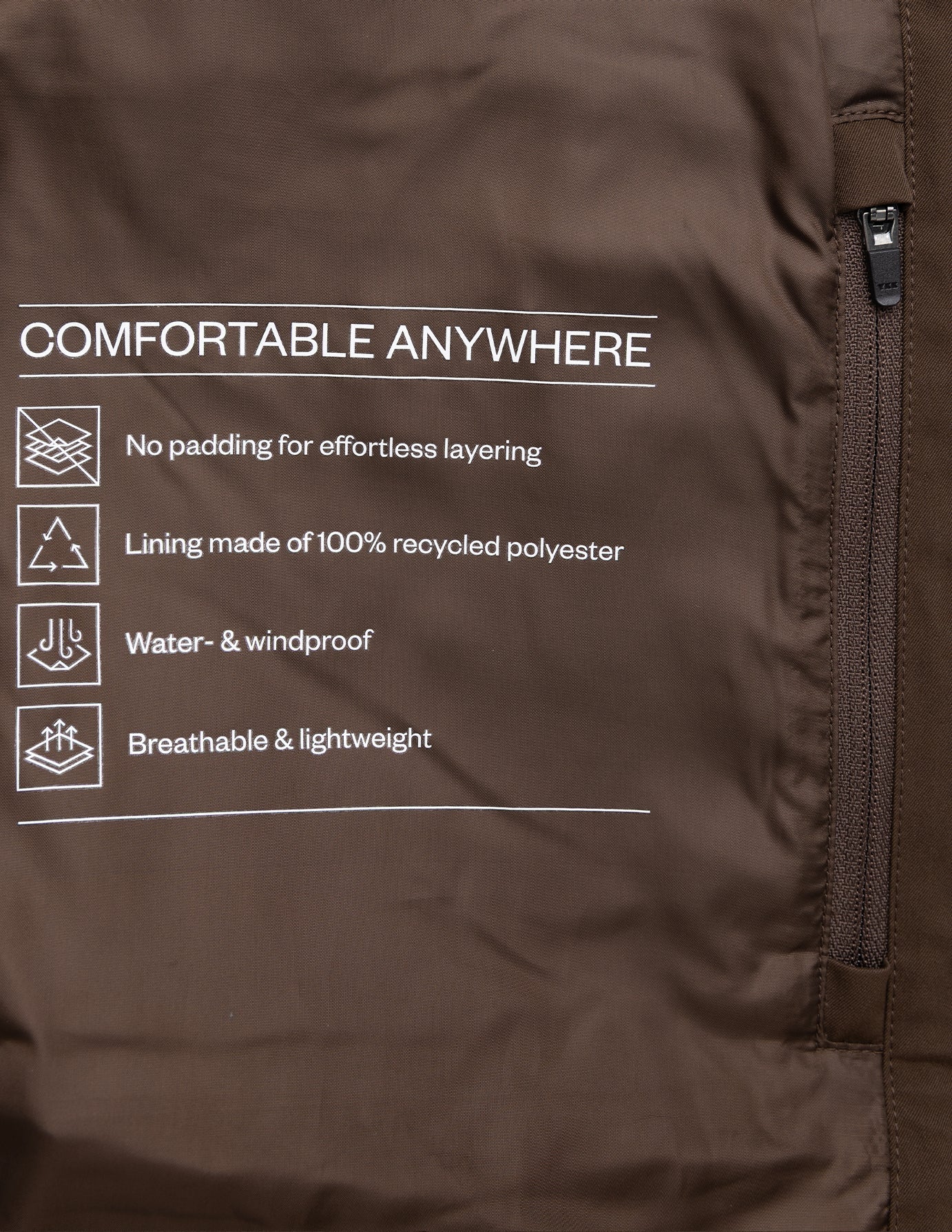 Waterproof Trench Coat Dark Brown