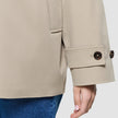 Women Waterproof Trench Coat Short Sand Grain