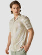 Bowling Short Sleeve Shirt Safari Bulky Stripes