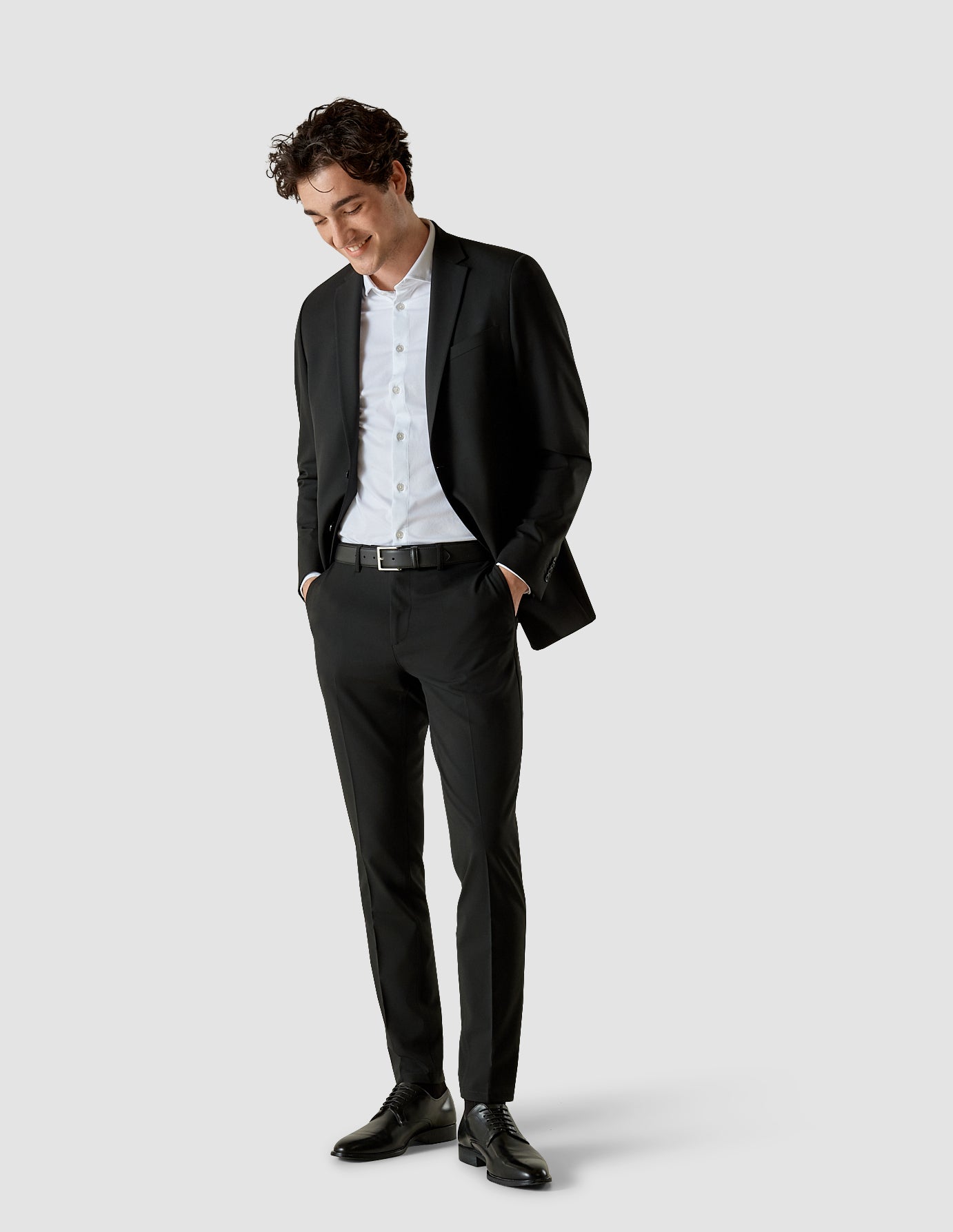 Black shop pants slim